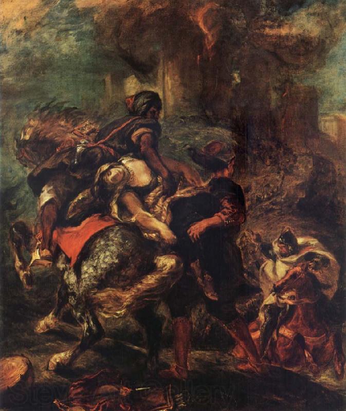 Ferdinand Victor Eugene Delacroix The Rap of Rebecca Germany oil painting art